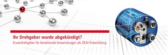 Ersatzdrehgeber für bestehende Anwendungen als OEM-Entwicklung. Ersatzdrehgeber für bestehende Anwendungen als OEM-Entwicklung.
